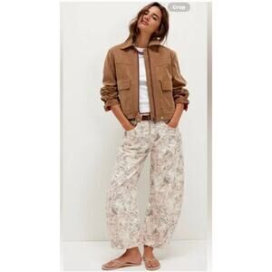 Free People Good Luck Printed Barrel Cat Print 30 NEW